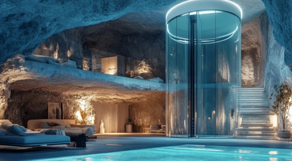 Bunkers oferecem uma série de regalias e a adesão só é possível por meio de convite — Foto: SAFE/BBC