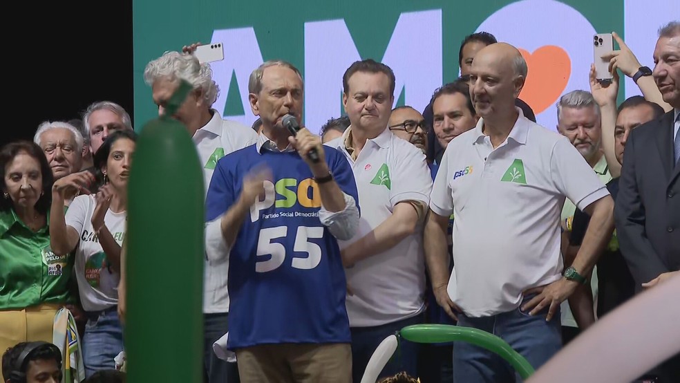 Paulo Octávio foi anunciado como candidato ao Senado Federa pelo PSDB. — Foto: TV Globo