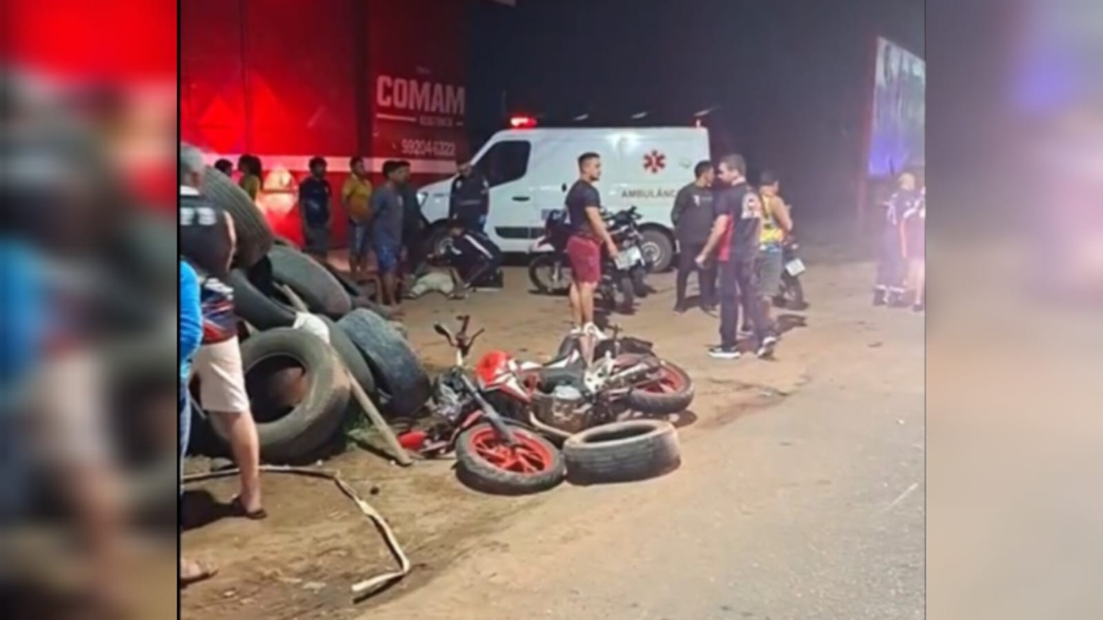 Batida entre motocicletas deixa feridos na Avenida Cuiabá, em Santarém