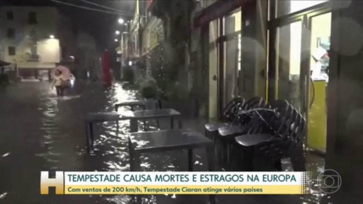Tempestade Ciaran atinge vários países, causa mortes e estragos na Europa