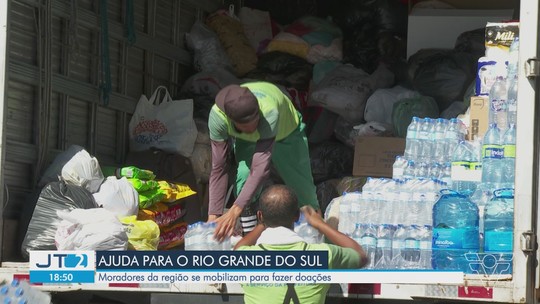 Moradores da região se mobilizam para ajudar vítimas da catástrofe no Rio Grande do Sul - Programa: Jornal Tribuna 2ª Edição 