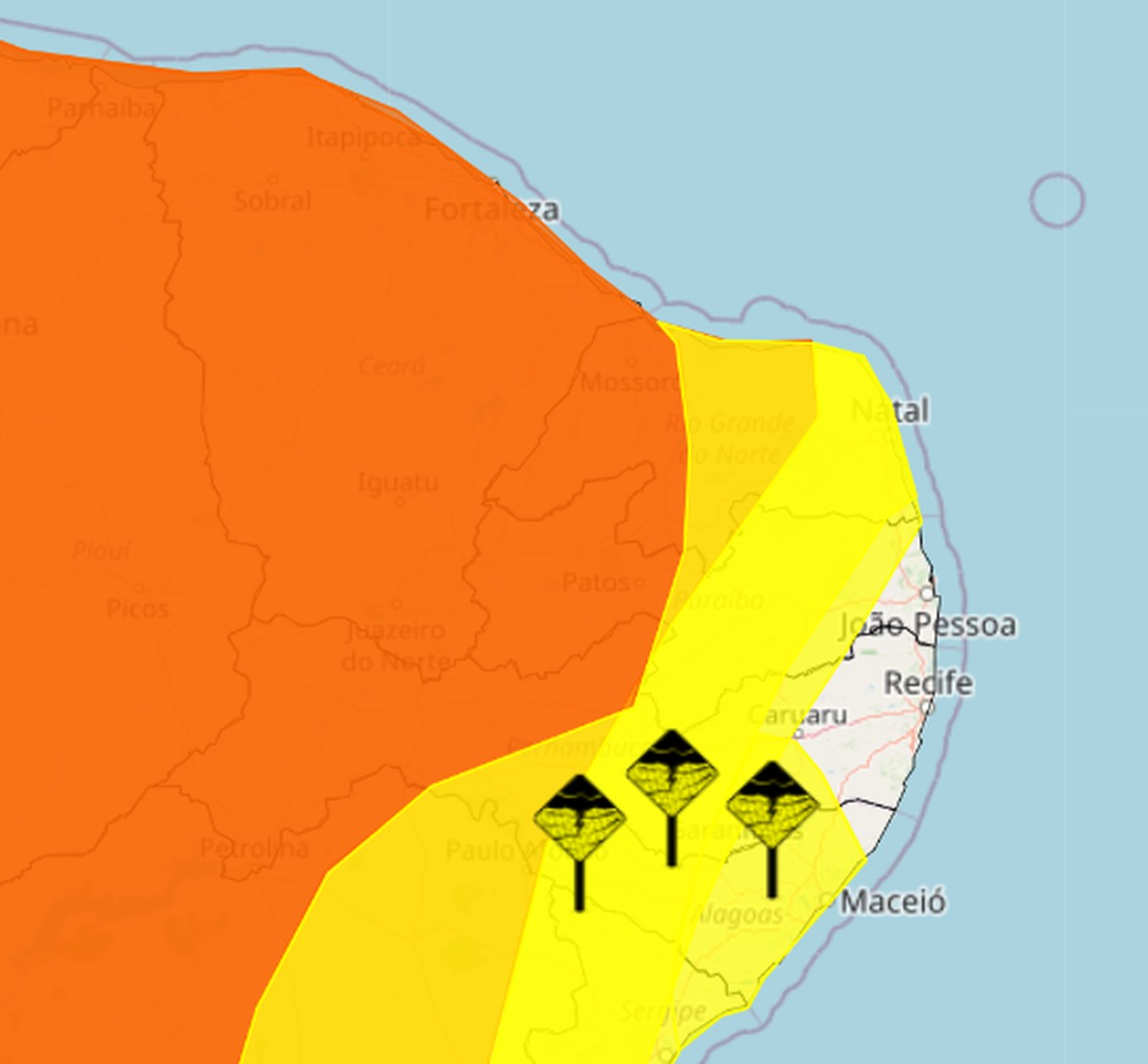 Inmet alerta para chuvas intensas em todo o Rio Grande do Norte | Rio 