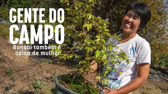 Brasileira domina arte do bonsai e mantém viveiro com mais de mil miniárvores: 'Não aceitavam mulher' - Programa: Agro - De Gente pra Gente 