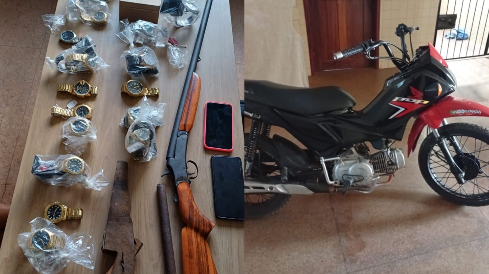 Polícia Militar recaptura foragido da Justiça e apreende armas e objetos furtados em Juruti