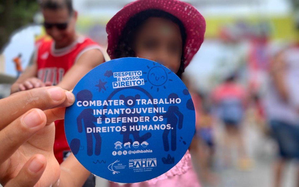 Crianças e adolescentes negros são principais vítimas de violações no carnaval de Salvador — Foto: Divulgação/SJDH