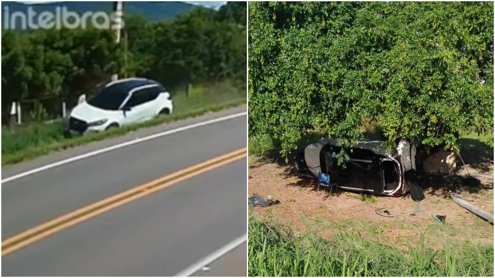 Médico cochila ao volante e capota carro ao voltar de plantão no Ceará; vídeo 
