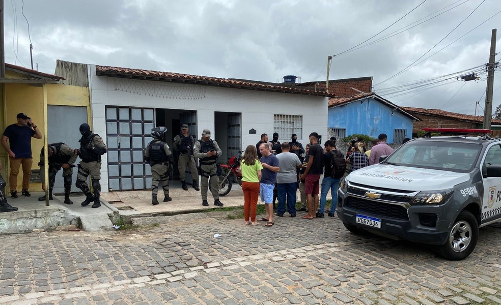 Crime aconteceu em Felipe Camarão, na Zona Oeste de Natal — Foto: Geraldo Jerônimo/Inter TV Cabugi