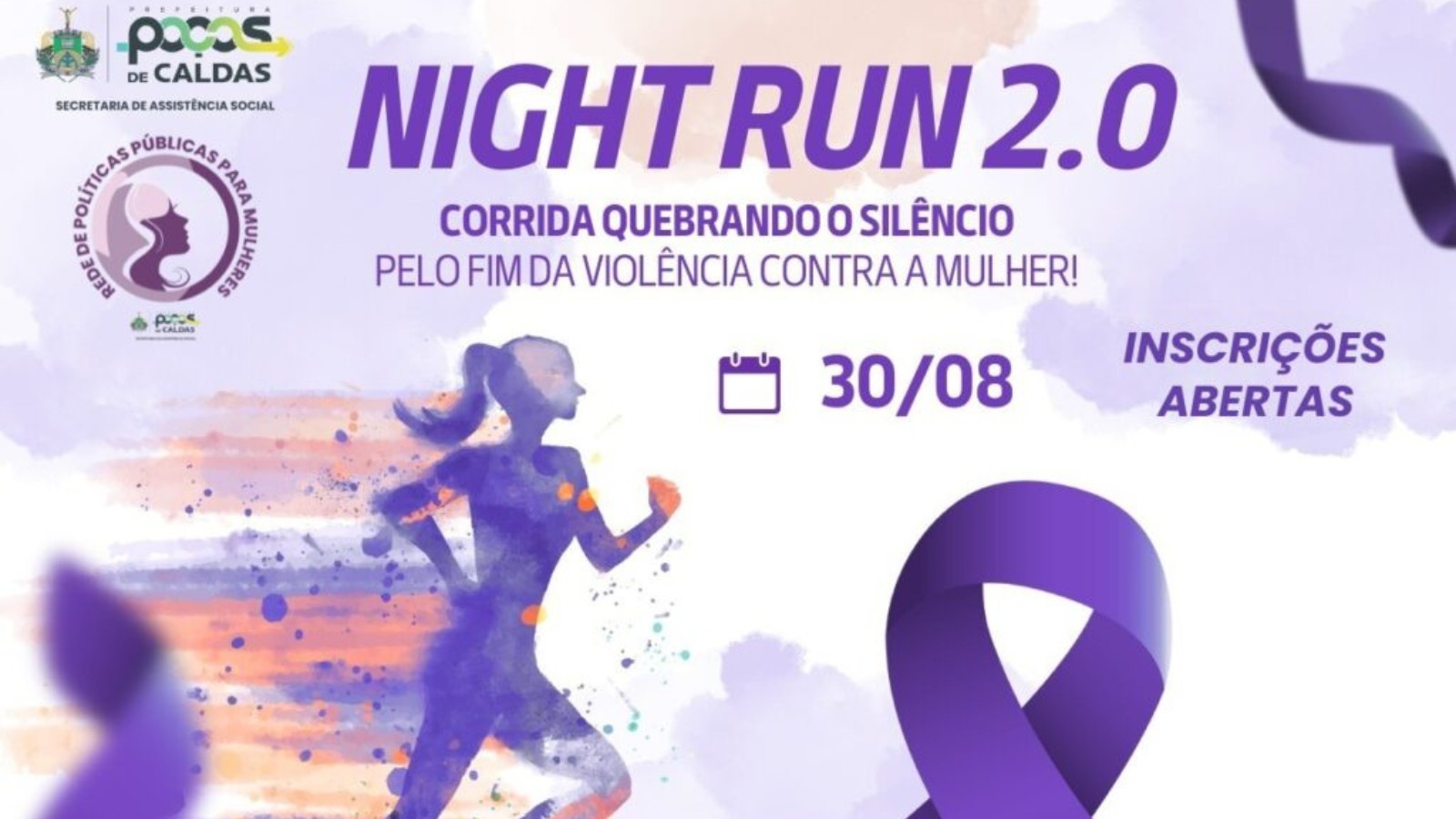 Inscrições abertas para a 2ª corrida Night Run - Quebrando o Silêncio 