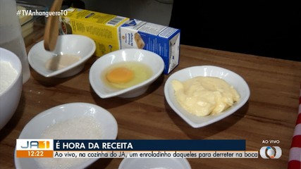 Na cozinha do JA 1ª, veja como fazer enroladinho de queijo