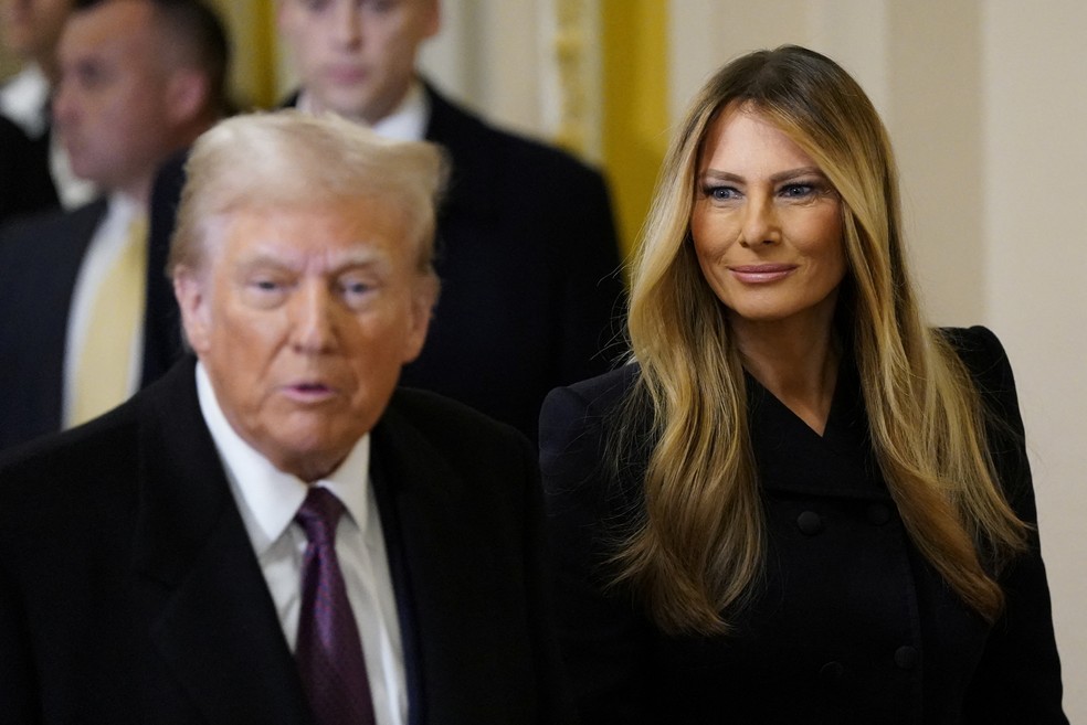 Melania Trump será primeira-dama pela segunda vez.  — Foto: REUTERS/Elizabeth Frantz