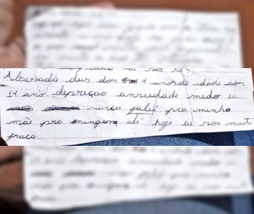 Carta revela que jovem morta pelo ex-padrasto era abusada sexualmente desde criança: 'Se eu abrir a boca tudo vai piorar' | São José do Rio Preto e Araçatuba | G1