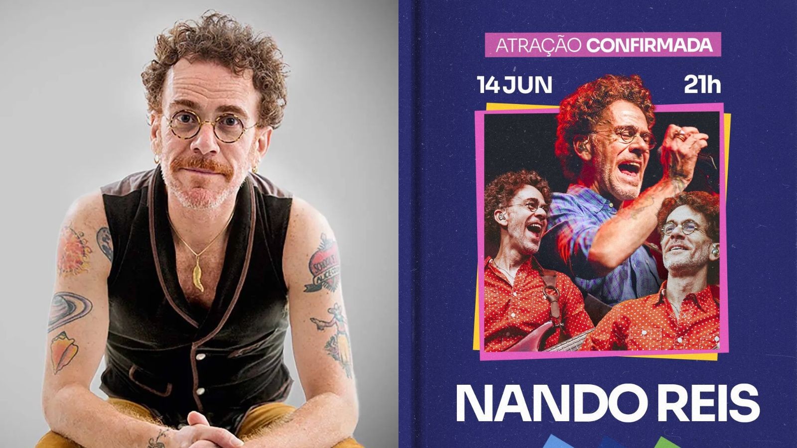 Nando Reis fará show de encerramento do Salipi 2026 em Teresina