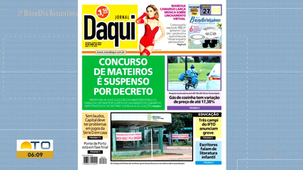 Suspensão do concurso de Mateiros é destaque no Jornal Daqui