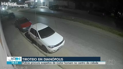 Polícia faz buscas por suspeitos após homicídio em tiroteio no centro de Dianópolis