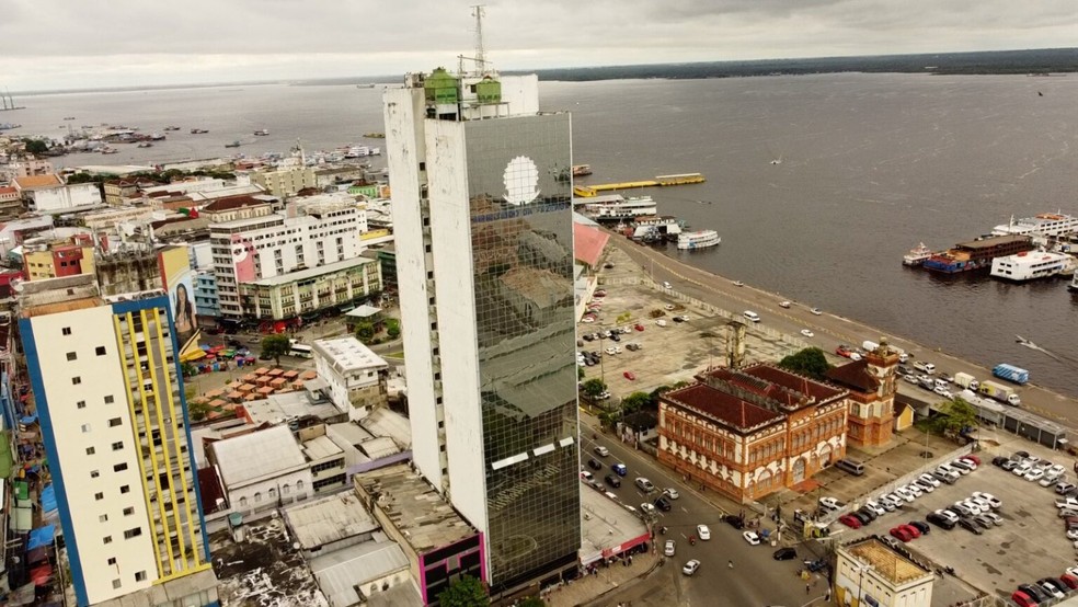 Antigo prédio da Receita Federal no Centro de Manaus — Foto: Secom