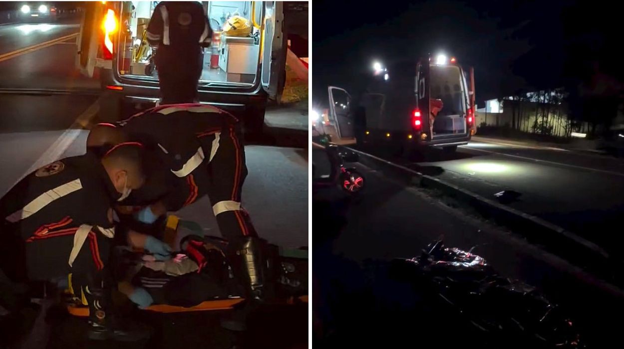 Homem morre atropelado por moto ao tentar atravessar rodovia no interior de SP