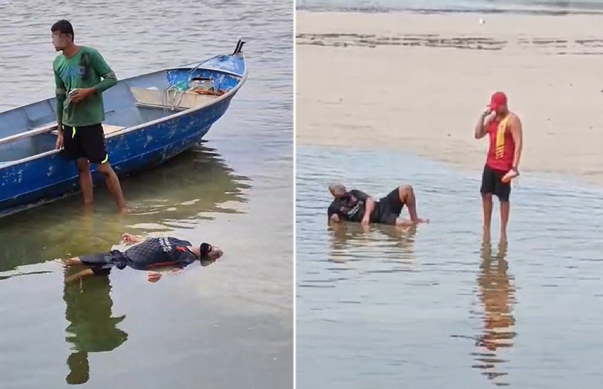 Homem boiando em lagoa mobiliza bombeiros para resgate do 'corpo' no RJ, mas ele só estava dormindo