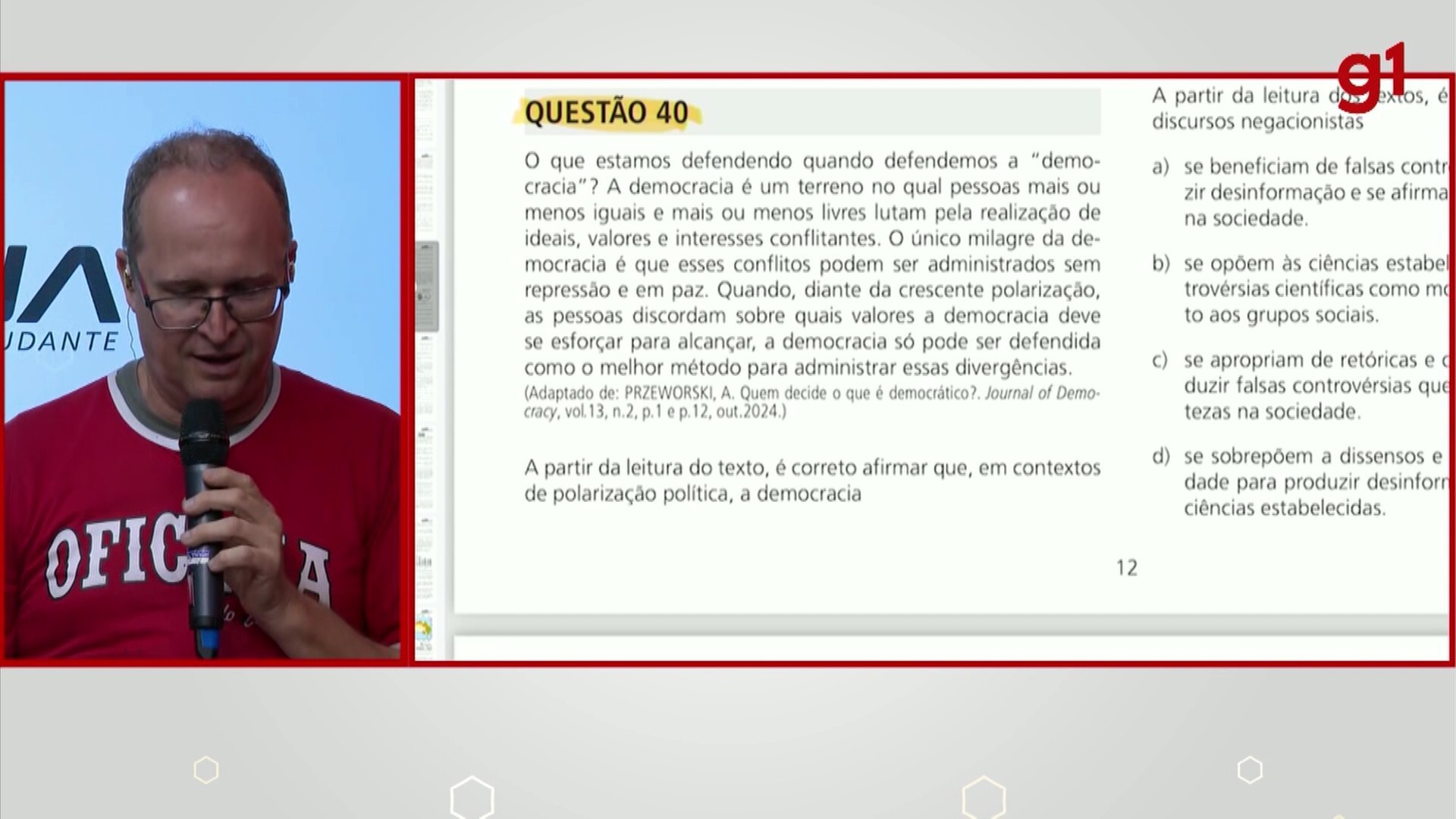 VÍDEOS: confira a resolução comentada de questões da 1ª fase da Unicamp 2027