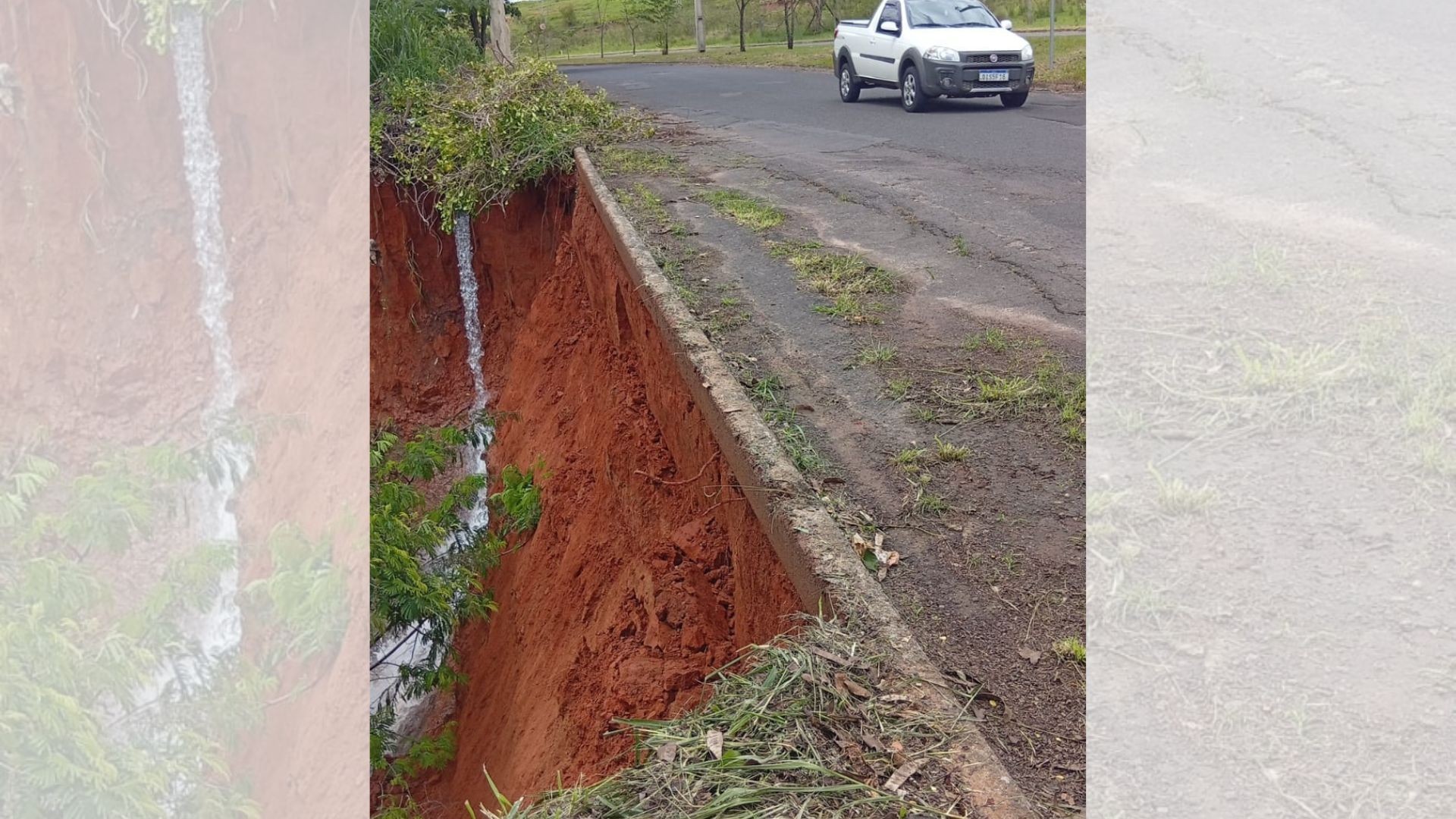 Chuva causa pontos de alagamento, deslizamento de terra e queda de árvores no interior de SP