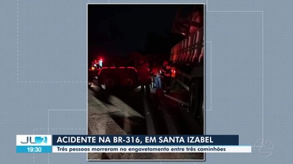 Três pessoas morrem em acidente na BR-316 em Santa Izabel do Pará