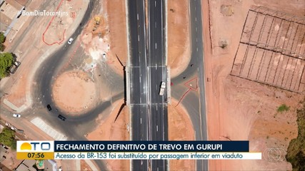 Trevo rodoviário em Gurupi é fechado definitivamente