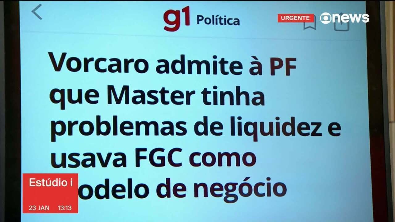 Em acareação, Vorcaro diz à PF que não pagou nenhum real por carteira de R$ 6 bi e sugere que BC é responsável por crise de liquidez