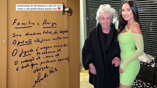 Avó com Alzheimer deixa recado em armário e mensagem viraliza - Foto: (Reprodução/Arquivo pessoal)