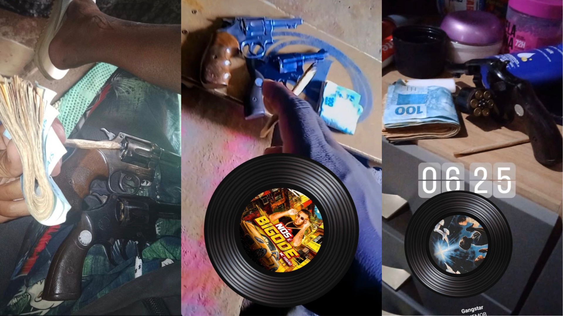 Trio exibe armas nas redes sociais para disseminar terror e acaba preso em MG