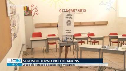 Locais de votação no Tocantins não foram alterados