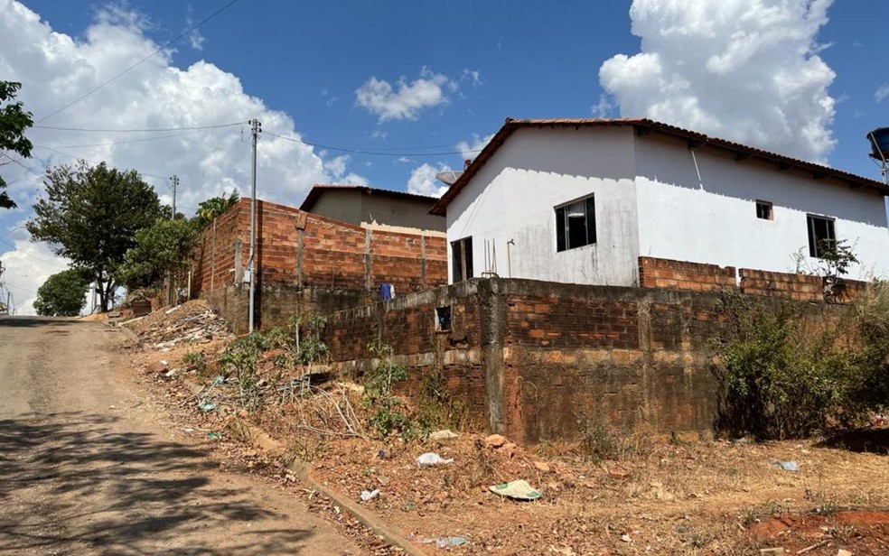 Casa onde aconteceu chacina, em Itapaci — Foto: Divulgação/Polícia Civil