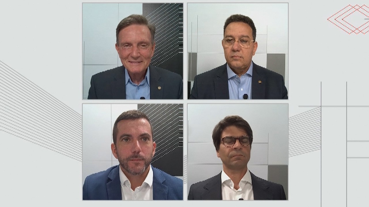 VÍDEOS: Debate reúne Crivella, Jordy, Pedro Paulo e Marcos Dias, candidatos ao senado pelo RJ