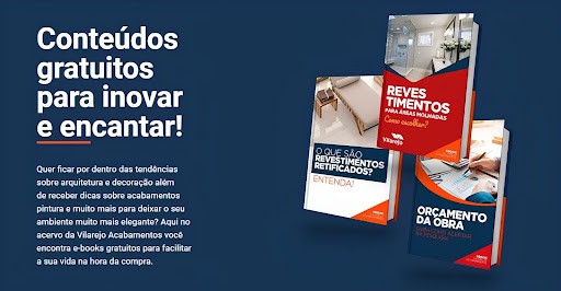 Dúvidas sobre obra ou reforma? Confira os e-books gratuitos da Vilarejo!