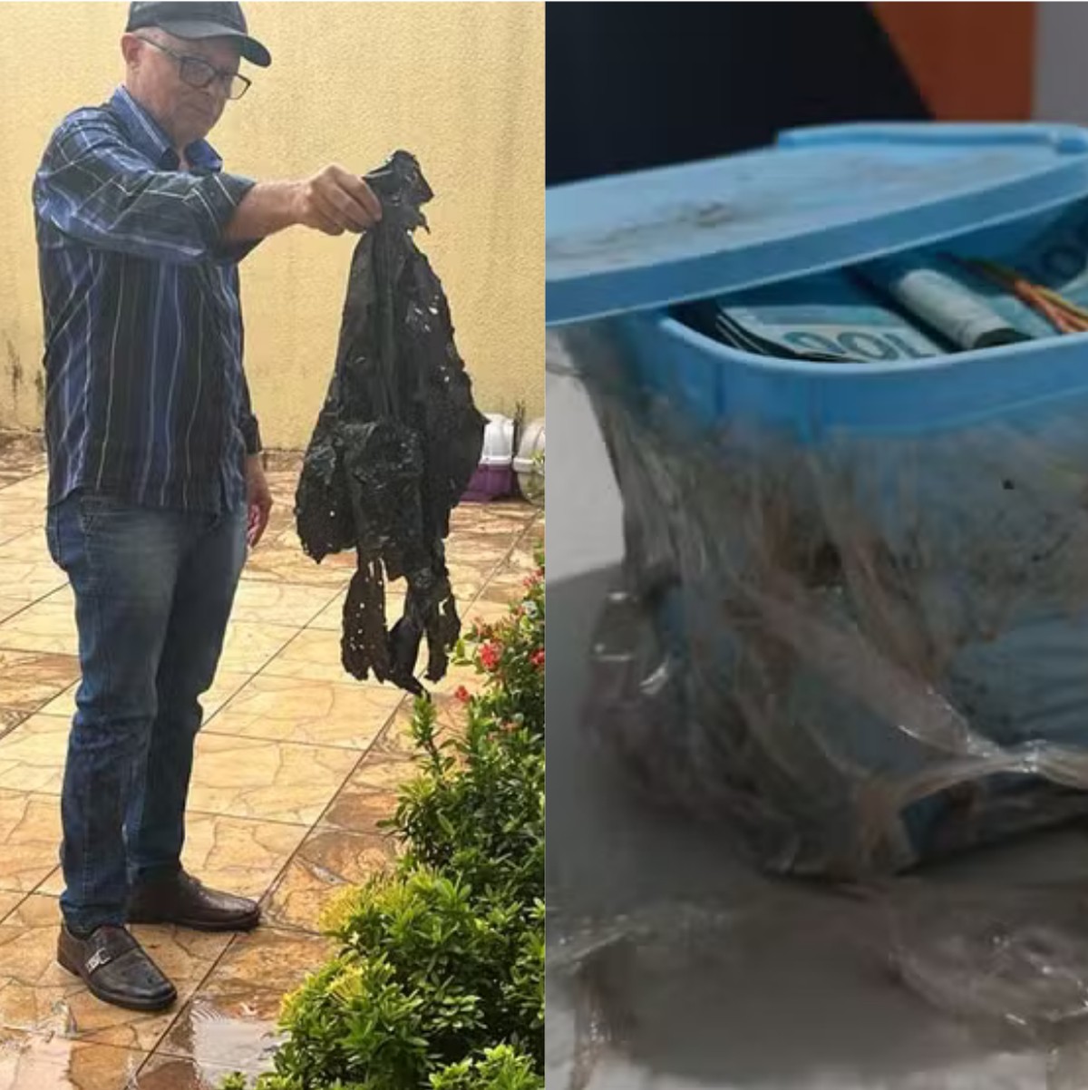 Investigação sobre R$ 60 mil enterrados em pote de sorvete é colocada em sigilo pela PF
