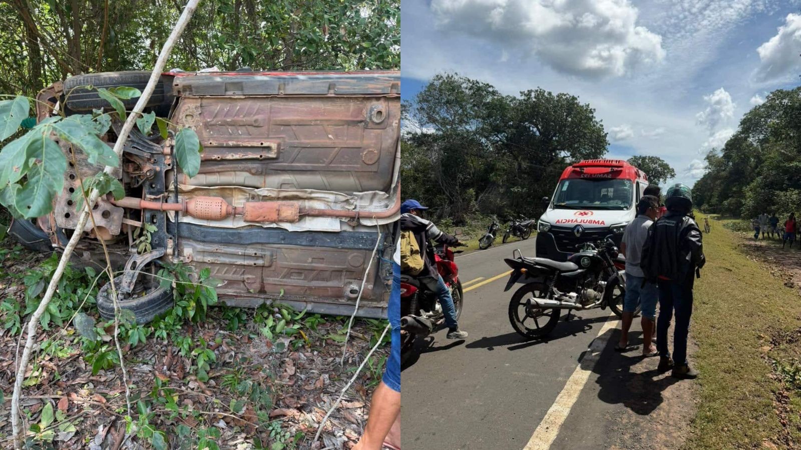Idosa de 82 anos morre após ser lançada para fora de carro em capotamento no PI; dois feridos