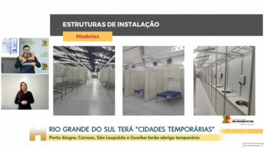Rio Grande do Sul anuncia criação de 4 “cidades temporárias” - Programa: Jornal Hoje 