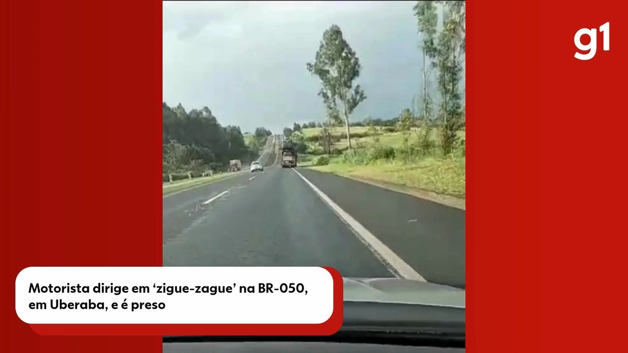 VÍDEO: Motorista de caminhão-cegonha é preso por embriaguez ao volante ao fazer ‘zigue-zague’ em MG