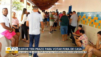 Prazo para pedido de voto em trânsito termina hoje
