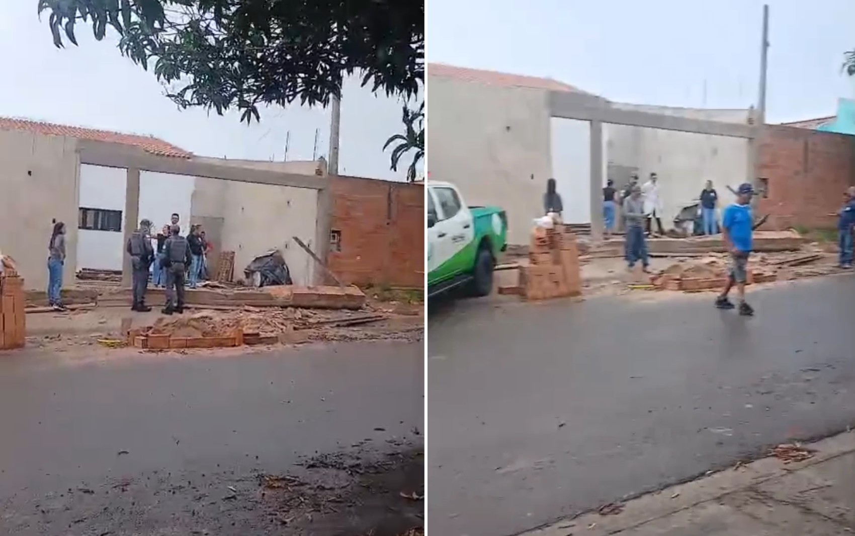 Homem morre após ser atingido por estrutura que caiu de obra em Santo Antônio da Alegria, SP