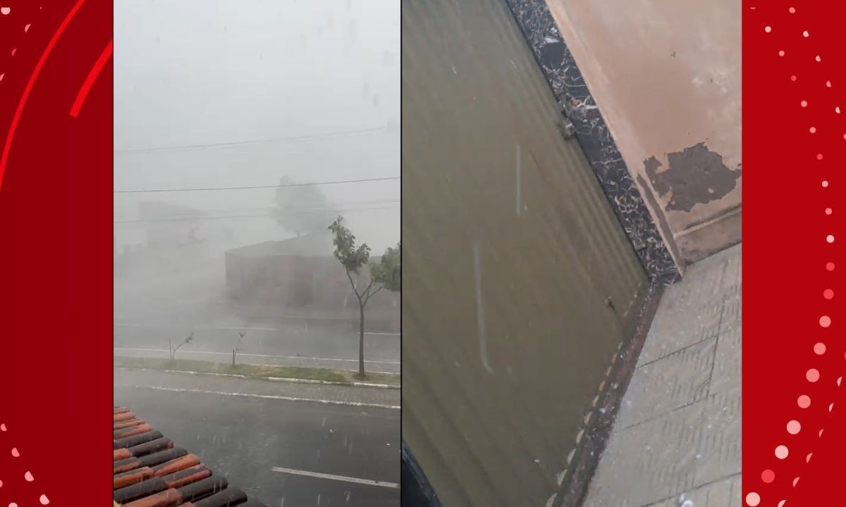 VÍDEO: moradores de cidade da Bahia são surpreendidos com chuva de granizo