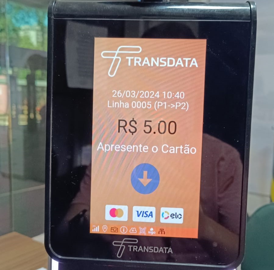 Passagens do transporte coletivo podem ser pagas com cartão de crédito ou débito, em Foz do Iguaçu 