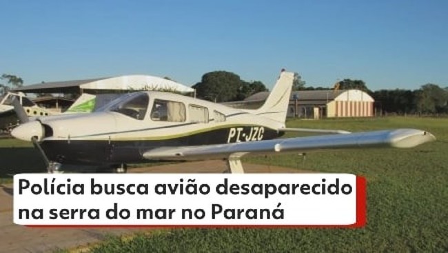 Polícia busca avião desaparecido na serra do mar no Paraná