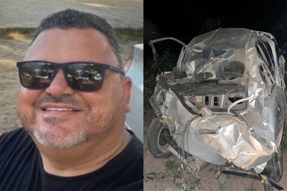 Empresário de 44 anos morre e três ficam feridos em acidente de carro no Piauí — Foto: Montagem/g1