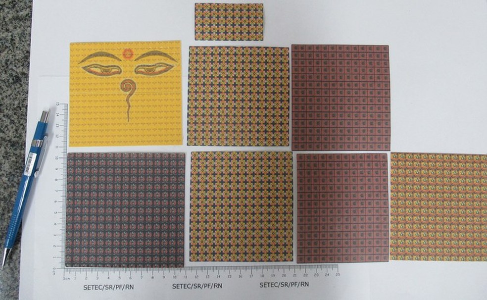 Homem é preso com mais de 1.500 selos de LCD no RN — Foto: PF/Divulgação