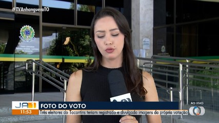 Eleitores do Tocantins registram e divulgam imagens da própria votação