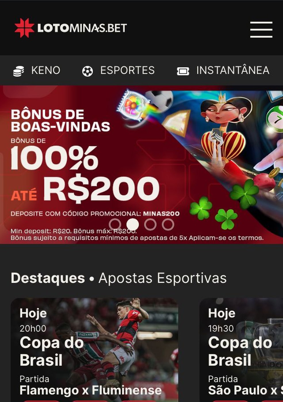 Governo de Minas lança primeiro site de apostas esportivas oficial