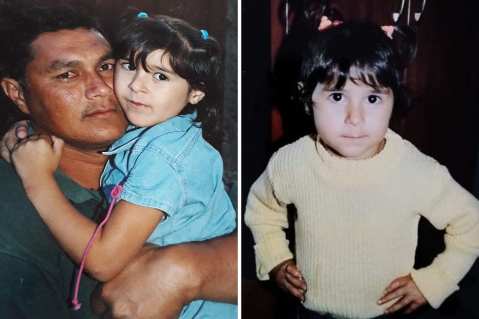 José Carlos em fotos com a filha Letícia Moreira Barbosa, que morreu aos 24 anos após um encontro em um motel de Indaiatuba (SP); família espera conclusão do caso pela Polícia Civil — Foto: Arquivo pessoal