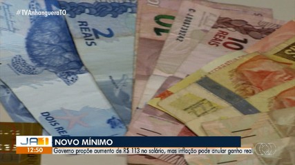 Governo propõe reajuste de R$ 113 no valor do salário mínimo