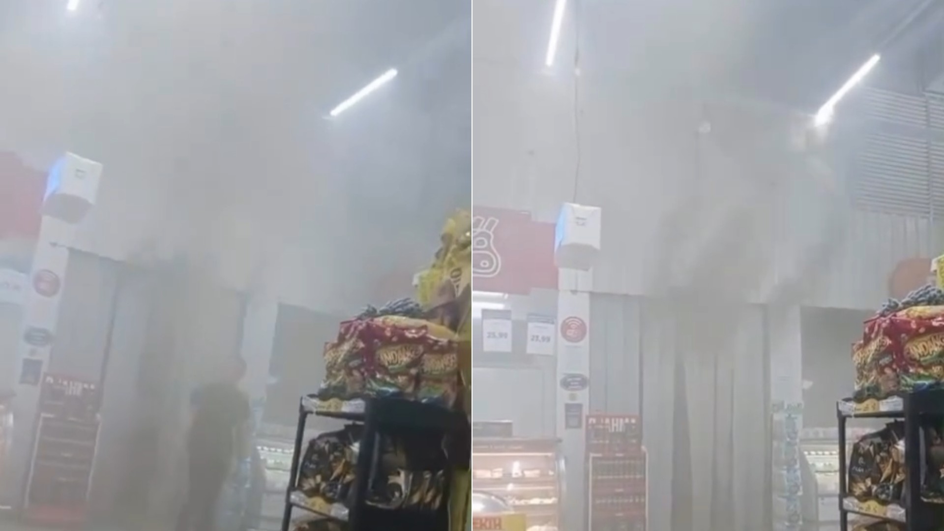 VÍDEO: Princípio de incêndio é registrado dentro de supermercado no bairro Alemanha, em São Luís