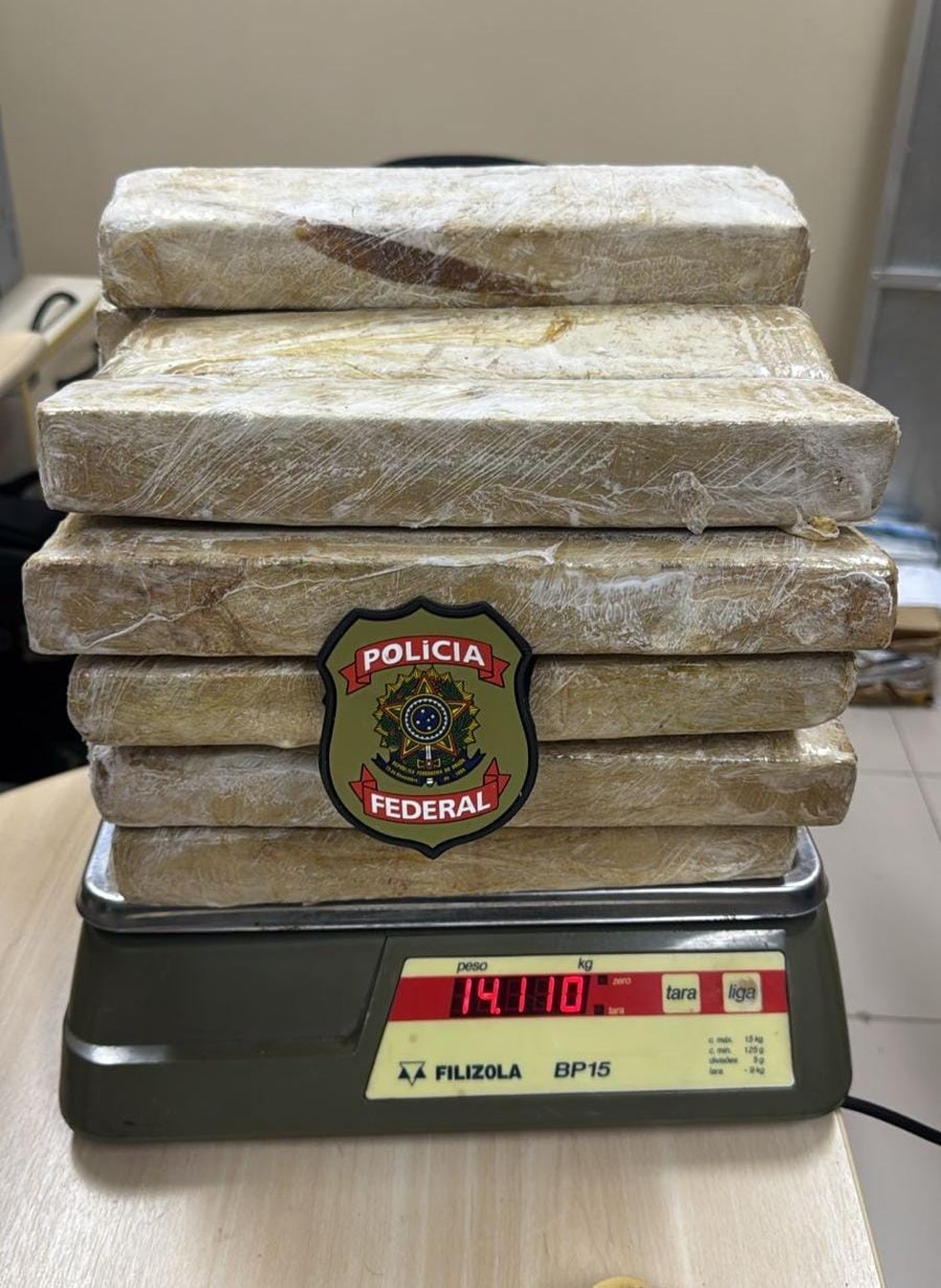 PF encontra 38 kg de maconha com passageira em voo para São Luís — Foto: Divulgação/Polícia Federal