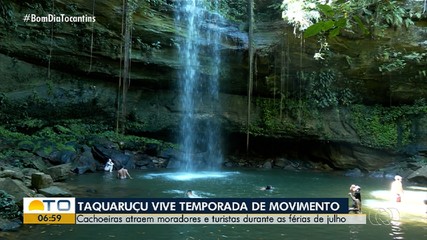 Férias de julho movimentam as cachoeiras de Taquaruçu